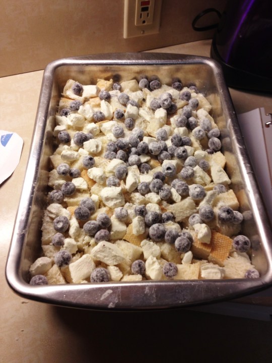 Midway through the layering - pretty!